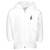 Kids Little Treble Zip Fleece Hoodie | Rabbit Skins 3446 White