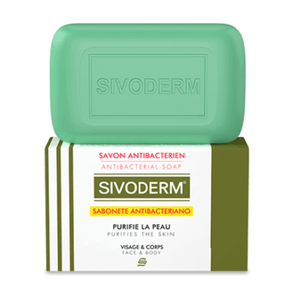 SIVODERM Antibacterial Soap Bar for men and women, for face and body