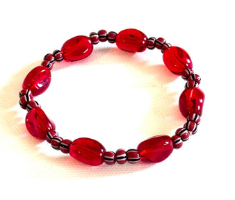 Crimson Cascade Bracelet