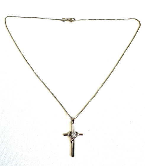 Cross pendant in Sterling silver Necklace