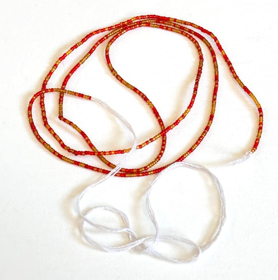 Crimson Fire Waist Beads