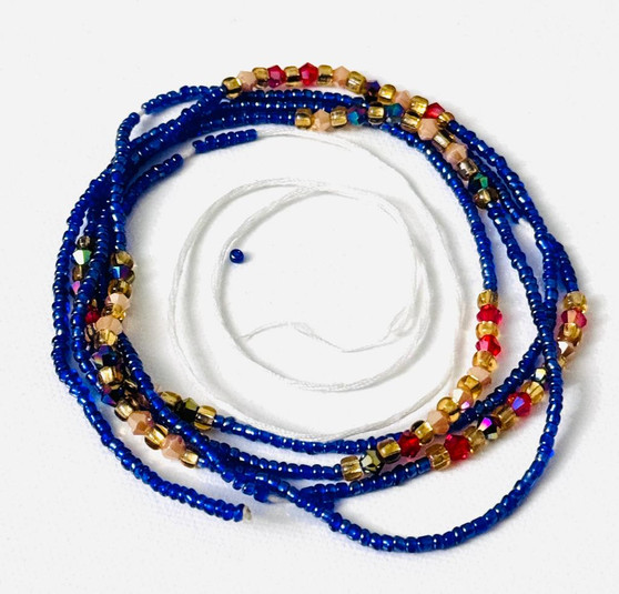 Sapphire Sparkle Waist Beads