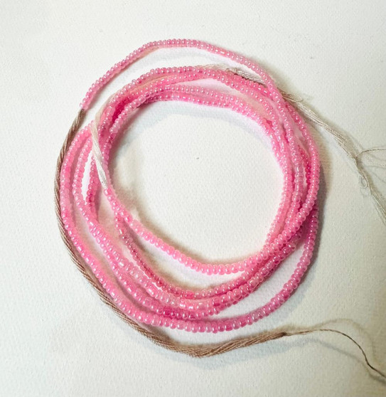 Blissful Pink" waist bead