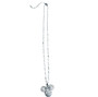 Teddy Head Titanium Steel + Zircon Pendant Necklace
