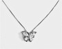 Sterling Silver + Zircon Chic Butterfly pendant Necklace for Women
