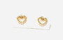 Golden Heartbeat Studs