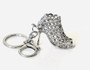 Silver Stiletto Charm Keychain