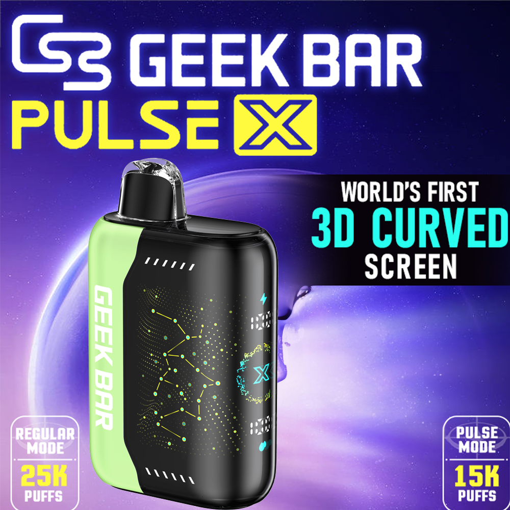 GEEK BAR PULSE X 25,000 PUFFS DISPOSABLE VAPE - SOUR APPLE ICE