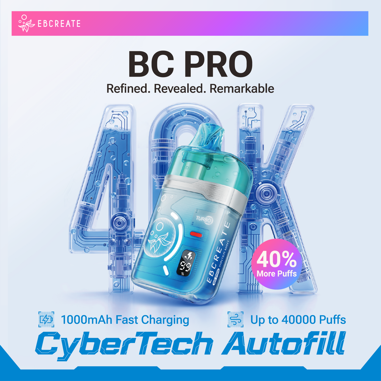 EBCREATE BC PRO 40,000 PUFFS DISPOSABLE