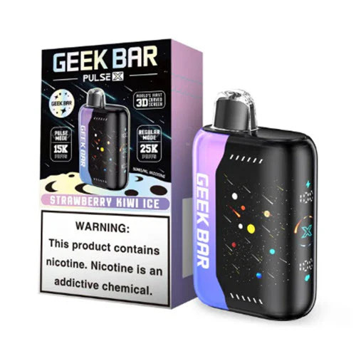 GEEK BAR PULSE X 5% NIC 25,000 PUFFS VAPE **STRAWBERRY KIWI ICE**