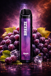 Breeze Smoke Pro Grape 2000 Puff Disposable Vape Review | YummyPuffs