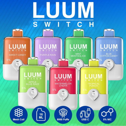 LUUM SWITCH 5% NICOTINE 8000 PUFFS DISPOSABLE VAPE