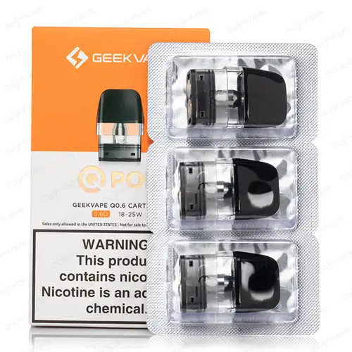 GEEKVAPE Q 2ML REFILLABLE REPLACEMENT POD - PACK OF 3