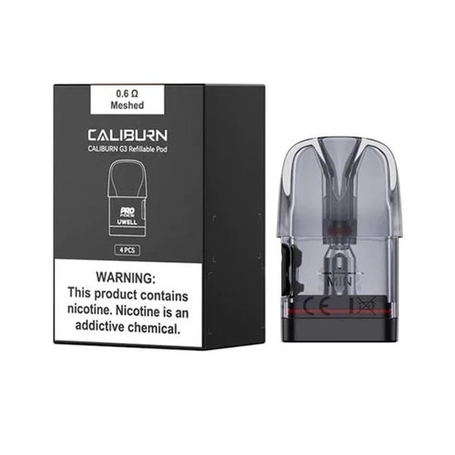 UWELL CALIBURN G3 2.5ML REFILLABLE CARTRIDGE POD - PACK OF 4