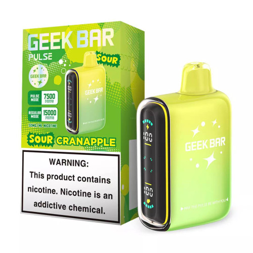 GEEK BAR PULSE 5% NIC 15000 PUFFS VAPE - SOUR CRANAPPLE (SOUR EDITION)