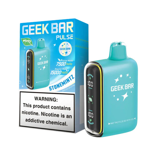 GEEK BAR PULSE 5% NIC 15000 PUFFS VAPE - STONE MINTZ