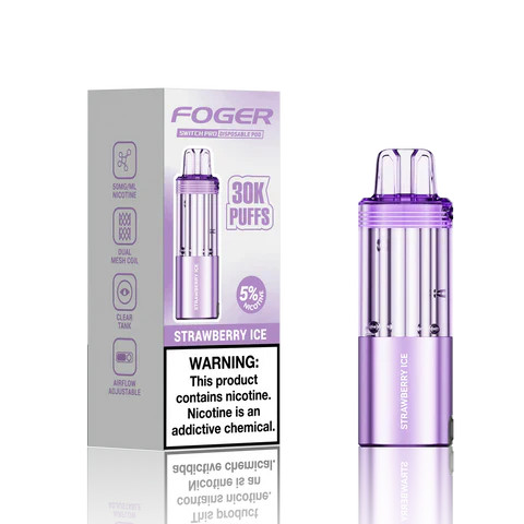 FOGER SWITCH PRO 30,000 PUFFS DISPOSABLE POD - STRAWBERRY ICE