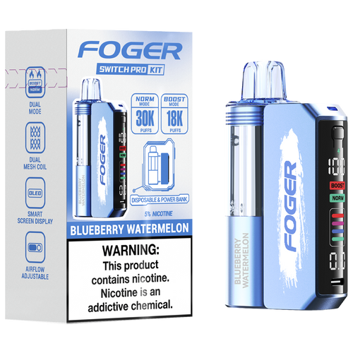 FOGER SWITCH PRO KIT 30,000 PUFFS VAPE - BLUEBERRRY WATERMELON