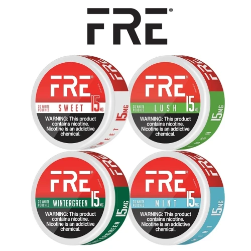 FRE NICOTINE POUCHES 20-PACK - DISPLAY OF 5