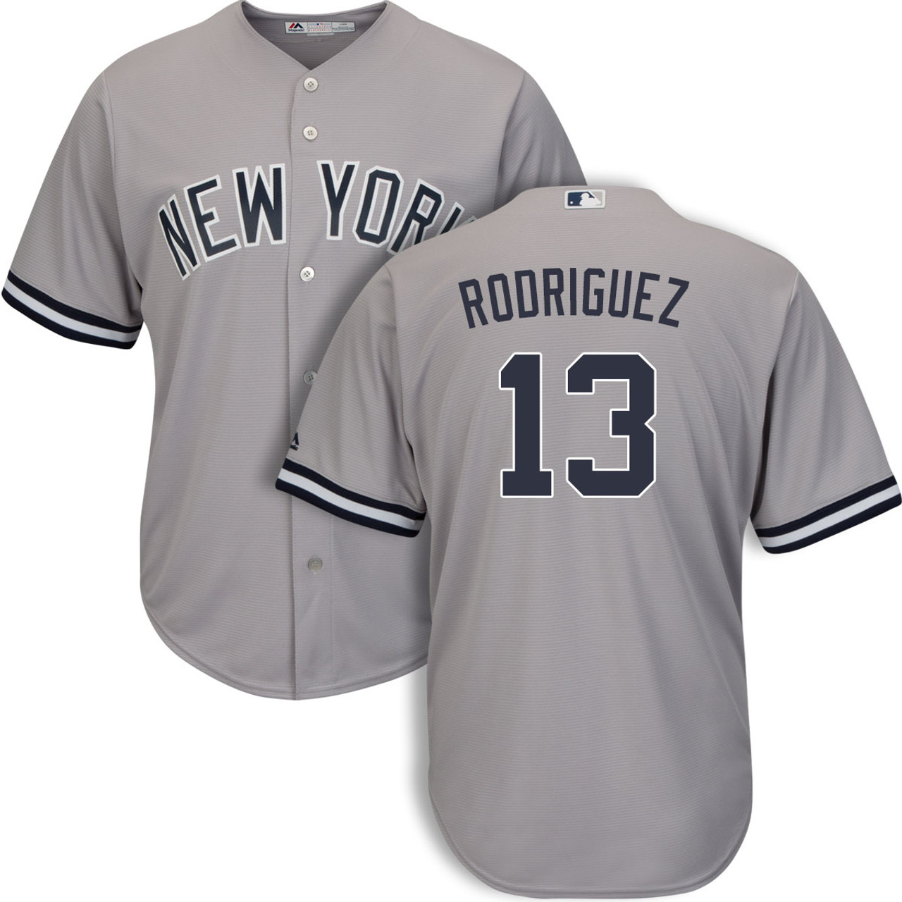 Men's New York Yankees Majestic Alex Rodriguez Road Jersey