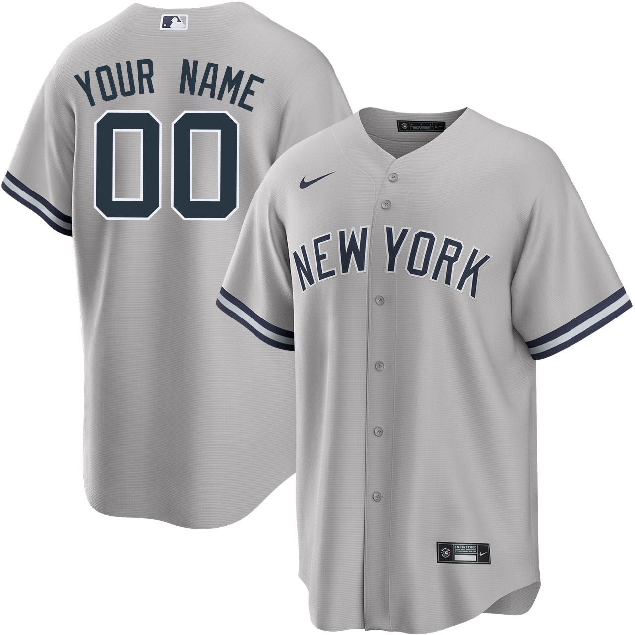 Men's New York Yankees Nike Custom Road Jersey