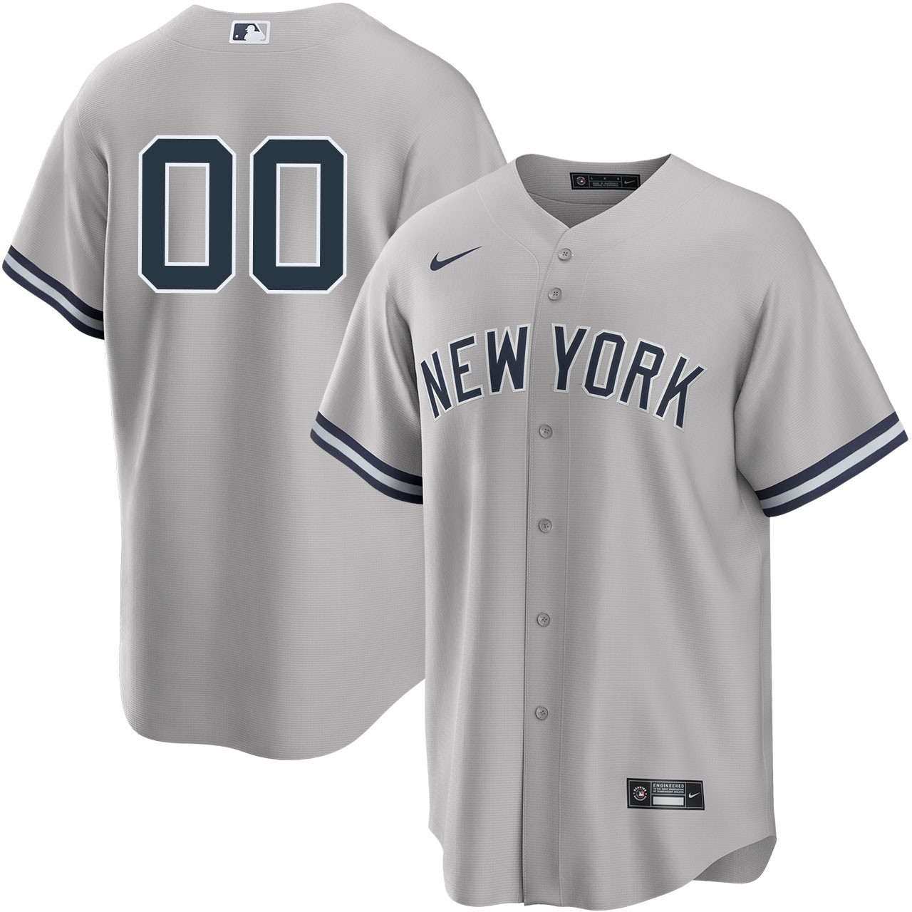New York Yankees Personalized Road Jersey by Majestic