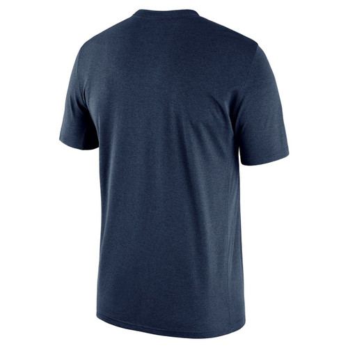 Men's New York Yankees Nike Cream/Navy Cooperstown Collection Script  Tri-Blend 3/4 Sleeve Raglan T-Shirt