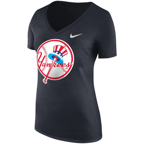 Women's New York Yankees Nike Cooperstown Logo Dry Performance T-Shirt