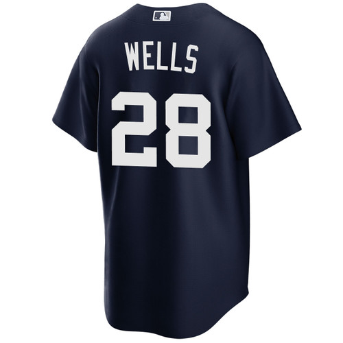 Men's New York Yankees NIKE® Austin Wells Alternate Navy Jersey at SportsWorldNewYork Men's New York Yankees NIKE® Austin Wells Alternate Navy Jersey at SportsWorldNewYork
