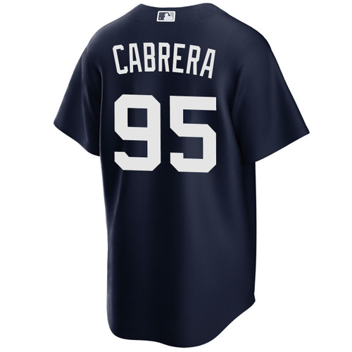 Men's New York Yankees NIKE® Oswaldo Cabrera Alternate Navy Jersey at SportsWorldNewYork