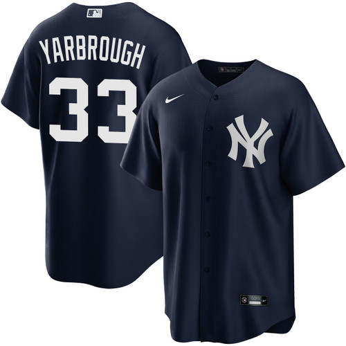 Men's New York Yankees NIKE® Ryan Yarbrough Alternate Navy Jersey at SportsWorldNewYork
