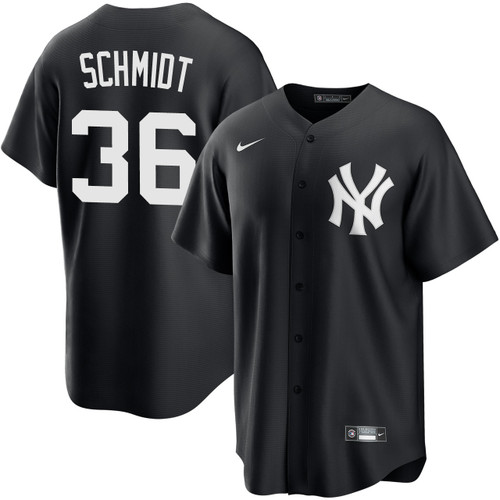 Men's New York Yankees NIKE® Clarke Schmidt Black Jersey at SportsWorldNewYork