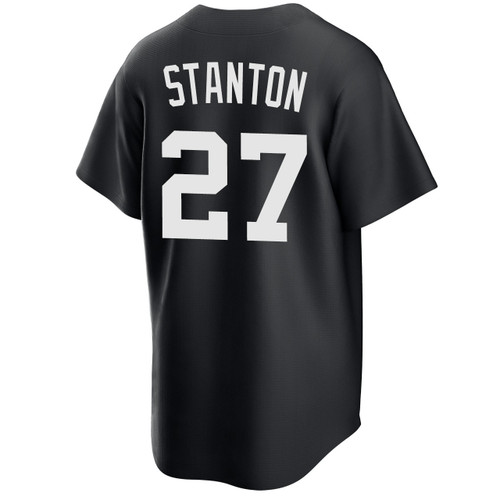 Men's New York Yankees NIKE® Giancarlo Stanton Black Jersey at SportsWorldNewYork Men's New York Yankees NIKE® Giancarlo Stanton Black Jersey at SportsWorldNewYork