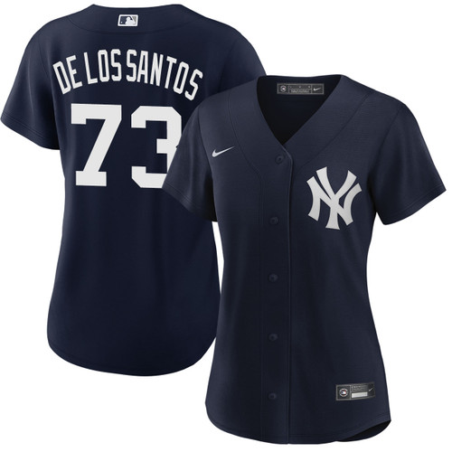 Women's New York Yankees NIKE® Yerry De Los Santos Alternate Navy Jersey at SportsWorldNewYork