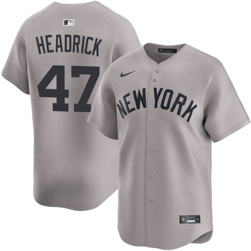Men's New York Yankees NIKE® Brent Headrick Road Limited Jersey at SportsWorldNewYork