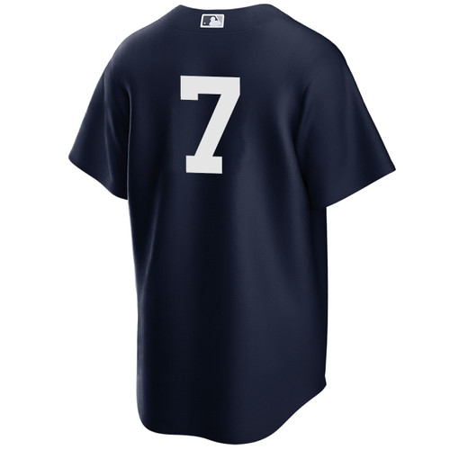 Men's New York Yankees NIKE® Mickey Mantle Alternate Navy Player Jersey at SportsWorldNewYork