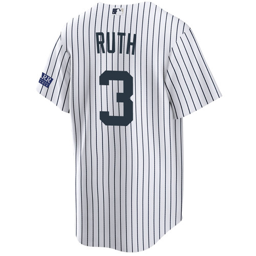 Men's New York Yankees NIKE® Babe Ruth Home Starr Patch Jersey