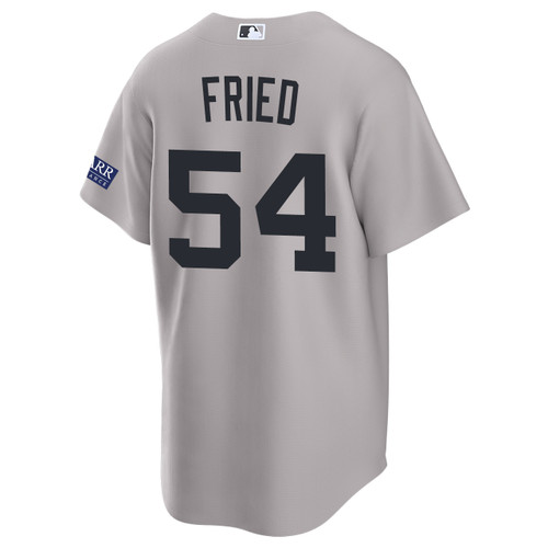 Men's New York Yankees NIKE® Max Fried Road Starr Patch Jersey