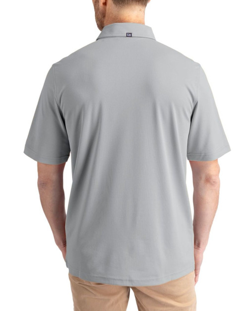 Men's New York Yankees Cutter & Buck Polished Virtue Featherlight Pique Polo