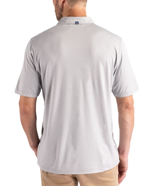 Men's New York Yankees Cutter & Buck Concrete Coastline Double Peached Polo