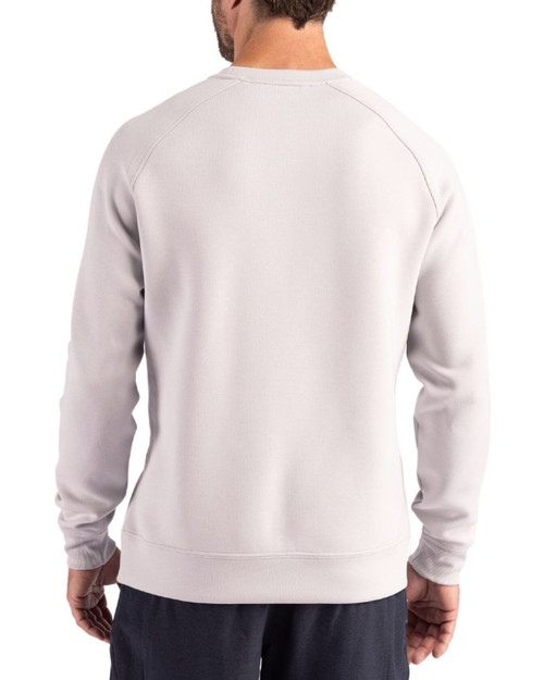 Men's New York Yankees Cutter & Buck Solitare Roam Buttery-Soft Knit Crew Neck Pullover