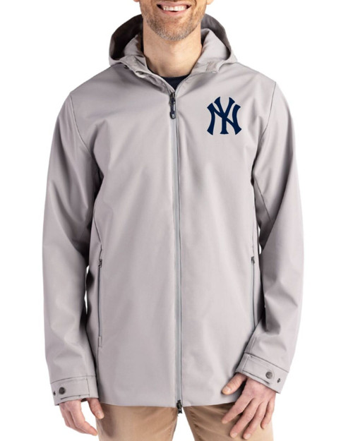 Men's New York Yankees Cutter & Buck Polished Camano Everyday Stretch Water Resistant Full Zip Jacket