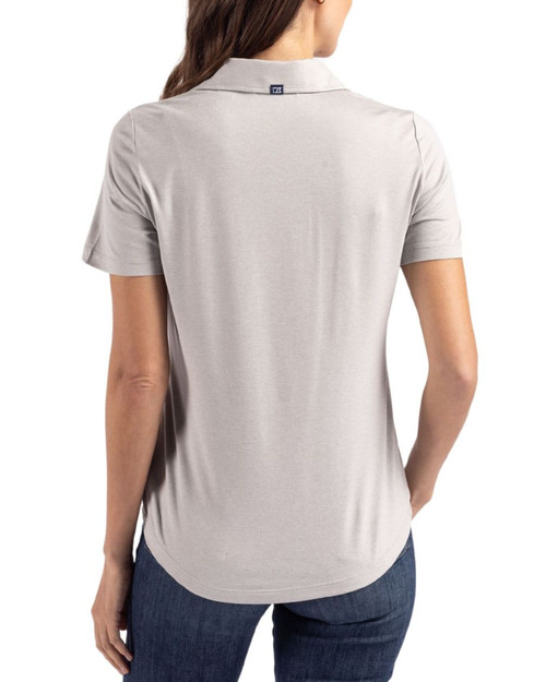 Women's New York Yankees Cutter & Buck Concrete Coastline Double Peached Polo