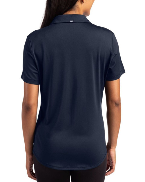 Women's New York Yankees Cutter & Buck Navy Blue Forge Four-Way Stretch Polo