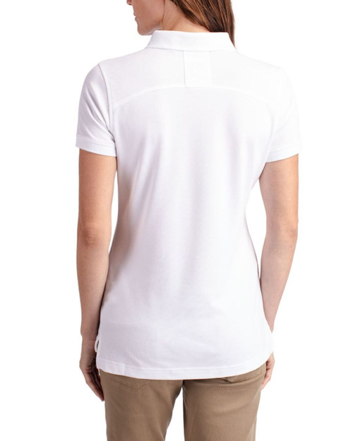Women's New York Yankees Cutter & Buck White Advantage Epic Confidence Tri-Blend Pique Polo