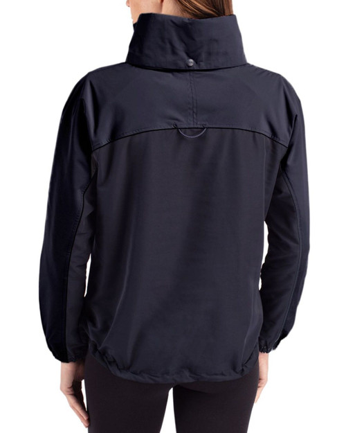 Women's New York Yankees Cutter & Buck Navy Blue Charter Epic Versatility Half Zip Anorak Jacket