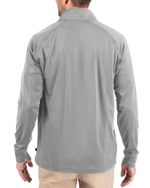 Men's New York Yankees Cutter & Buck Polished Adapt Soft Knit Stretch Big & Tall Quarter Zip Pullover