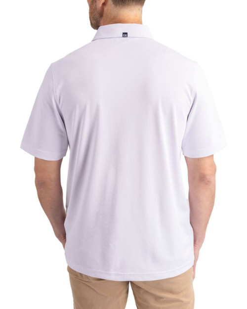 Men's New York Yankees Cutter & Buck White Virtue Epic Confidence Pique Big & Tall Polo