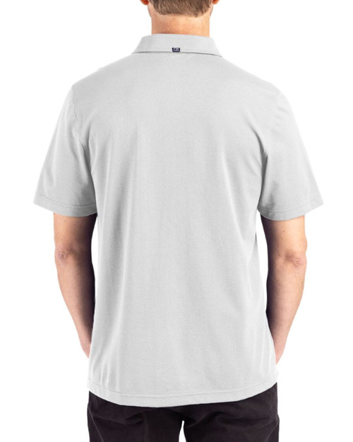 Men's New York Yankees Cutter & Buck Concrete Advantage Refresh Epic Confidence Tri-Blend Pique Big & Tall Polo