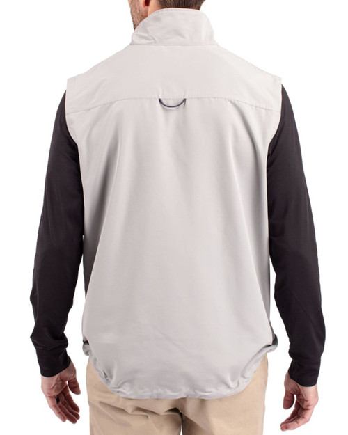 Men's New York Yankees Cutter & Buck Polished Charter Epic Versatility Packable Big & Tall Full Zip Vest